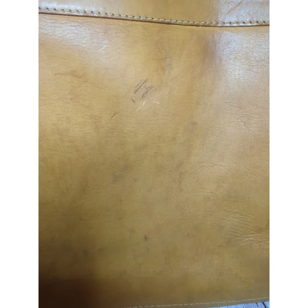 Leather Satchel Messenger Bag No Shoulder Strap